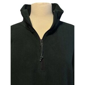 NWT St John's Bay‎ Men 1/4  Zip Fleece Jacket Green Size XL Long Sleeve